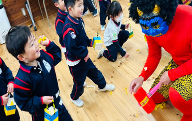 節分豆まきの様子