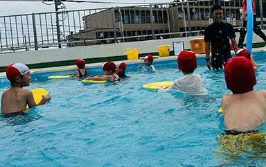 夏季保育の様子